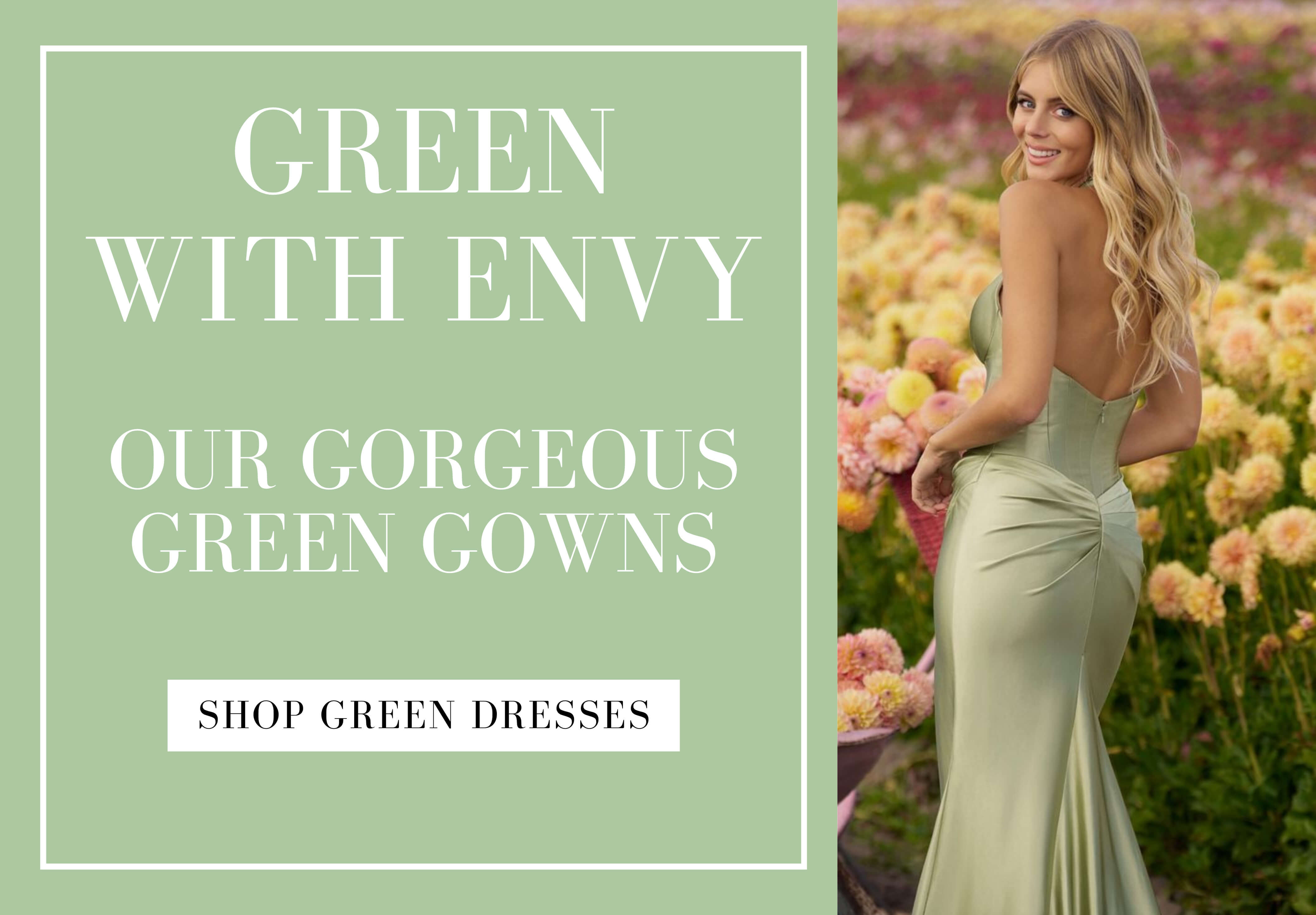 Green with envy dresses. Mobile Image
