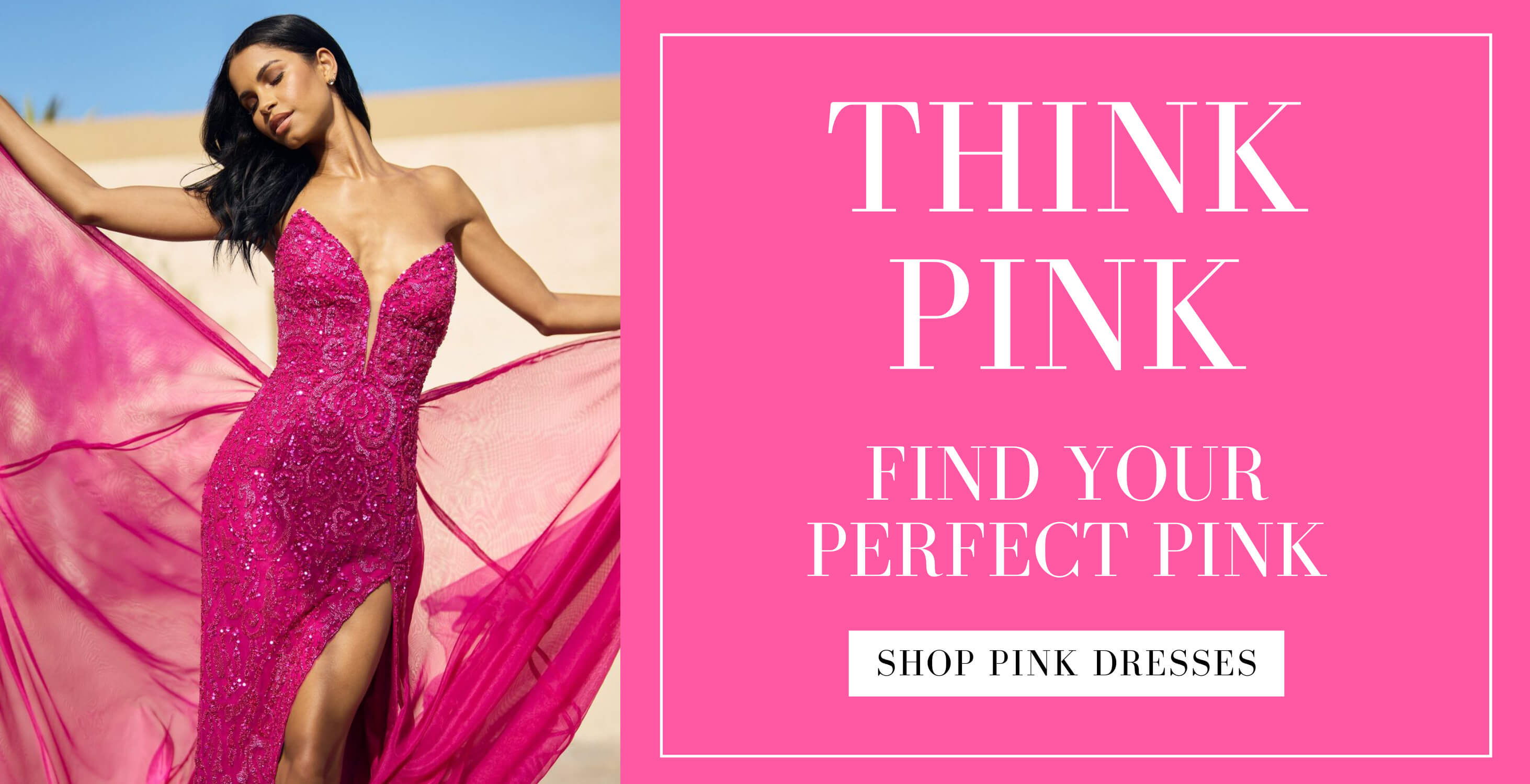 Think Pink dresses. Desktop Image