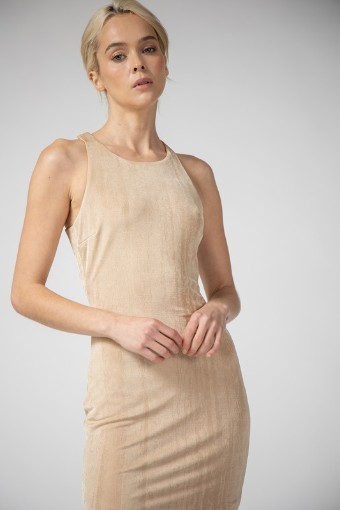 Babetique Flaunting It Bodycon Dress #0 default Taupe thumbnail