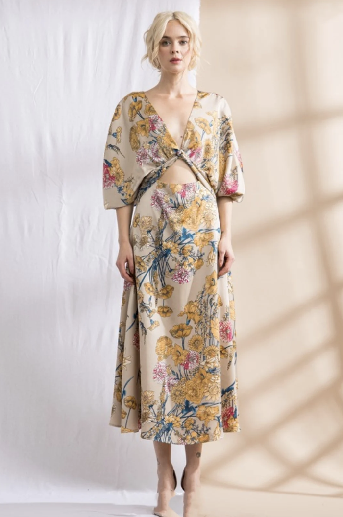 Babetique All Twisted Up Kimono Maxi Default Thumbnail Image