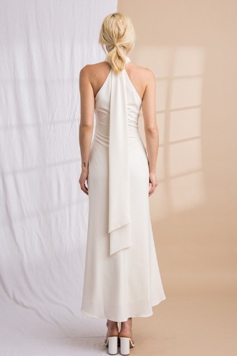 Babetique Cross My Heart Midi Dress #1 Cream thumbnail