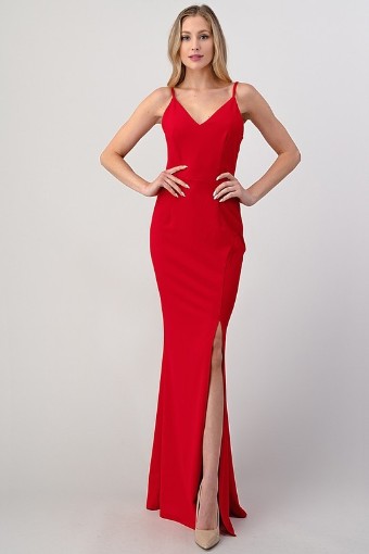 Babetique Drinks on Me maxi dress #1 Red thumbnail