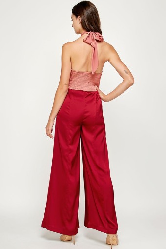 Babetique Like A Boss Jumpsuit #1 default Terracotta/Burgundy thumbnail