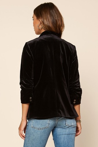 Babetique Velvet Vibes Blazer #1 default Black thumbnail