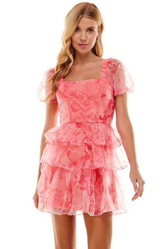 Babetique Ruffled Up Mini Dress #0 default Pink thumbnail