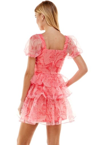 Babetique Ruffled Up Mini Dress #1 default Pink thumbnail