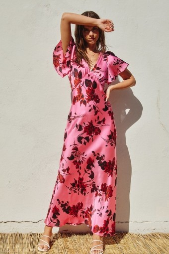 Babetique Potential Heartache Maxi Dress #4 Rose/Pink thumbnail