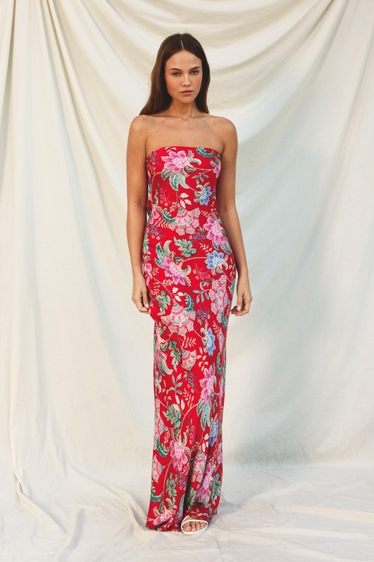 Babetique Paisley Floral Maxi Dress Default Thumbnail Image