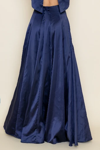 Babetique Halter Neck Mini Dress #8 Navy Blue thumbnail