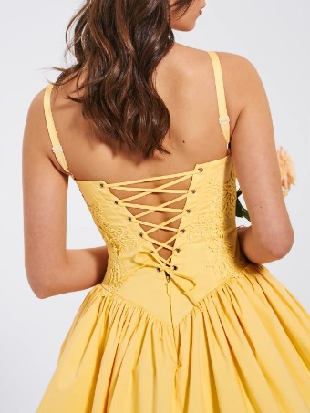 Babetique Style #Kadi Cotton Corset Mini #2 default Yellow thumbnail