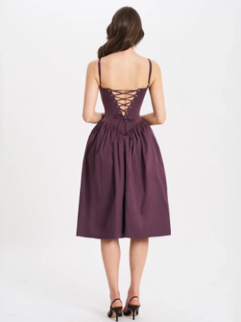 Babetique Style #Oakleigh Cotton Lace-up #1 Blackberry Purple thumbnail