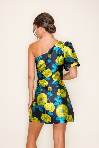 Neon Blooms Mini #1 default Navy Yellow Print thumbnail