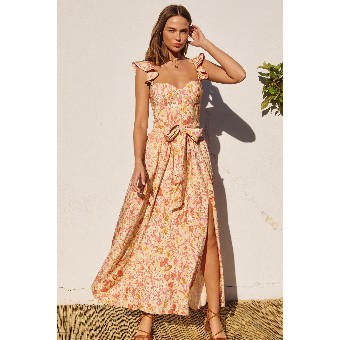 Probably Should Corset Flutter Dress #0 default Pink Multi thumbnail