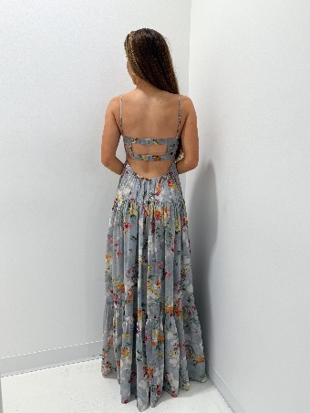 Floral Open Back Maxi #1 default Grey thumbnail