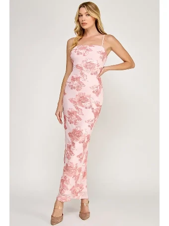 Blush Blooms Midi Dress #0 default Blush thumbnail