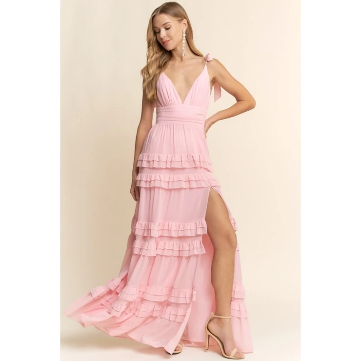 Pink Boho Tiered Maxi Default Thumbnail Image