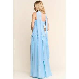 Eloise Lace Scarf Dress #2 default Blue thumbnail