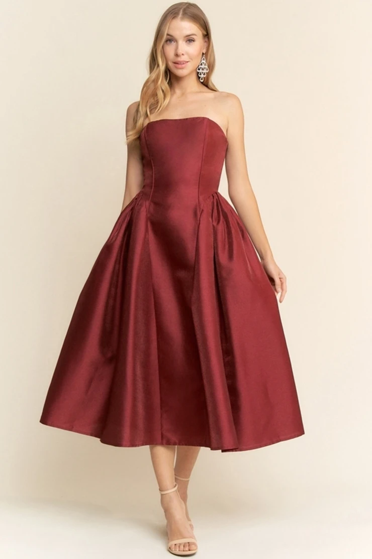 Stacie Dropwaist Midi Dress Default Thumbnail Image