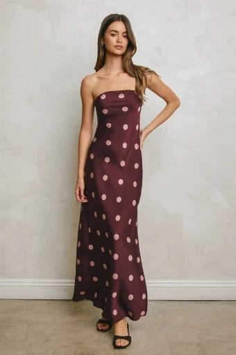 Dolce Dot Midi #2 Plum Blush Black Cream thumbnail