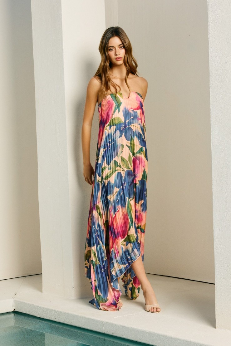 Sun Daze Pleated Maxi Dress Default Thumbnail Image