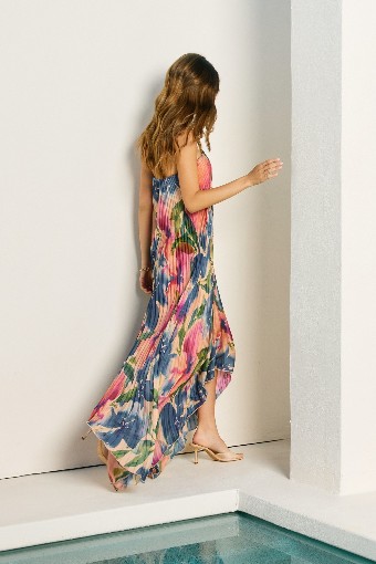 Sun Daze Pleated Maxi Dress #1 default Multi Floral thumbnail