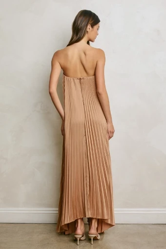 Sun Daze Pleated Maxi Dress #3 Gold thumbnail