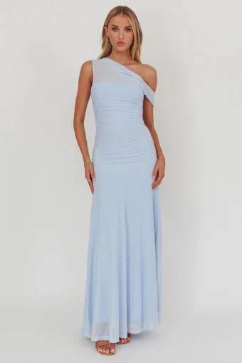 Babetique Cascading Waves Dress #0 default Ice Blue thumbnail
