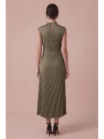 Molly Mock Neck Dress #1 default Olive thumbnail